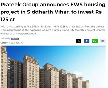 Prateek Group News