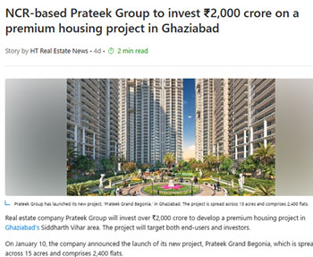 Prateek Group Coverages