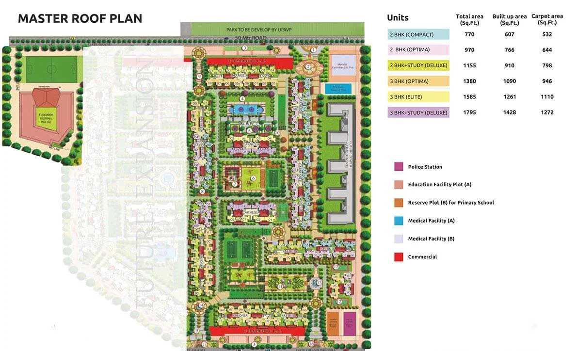 Prateek Grand City Master plan