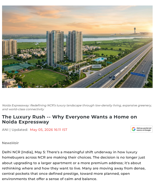 The Luxury Rush — Why Everyone Wants a Home on Noida Expressway