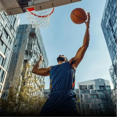 Half basketball court