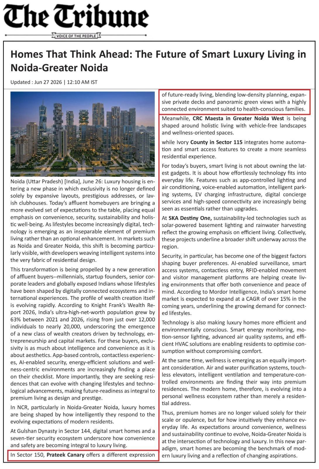 Homes That Think Ahead: The Future of Smart Luxury Living in Noida-Greater Noida