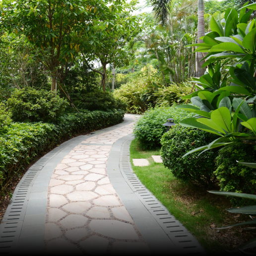 Landscaped walkways