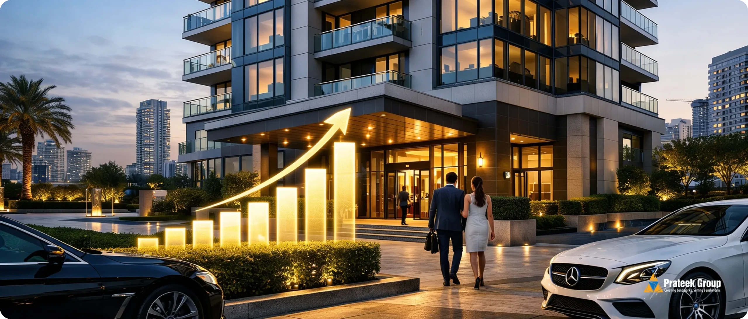 Luxury housing has pulled the average price upward