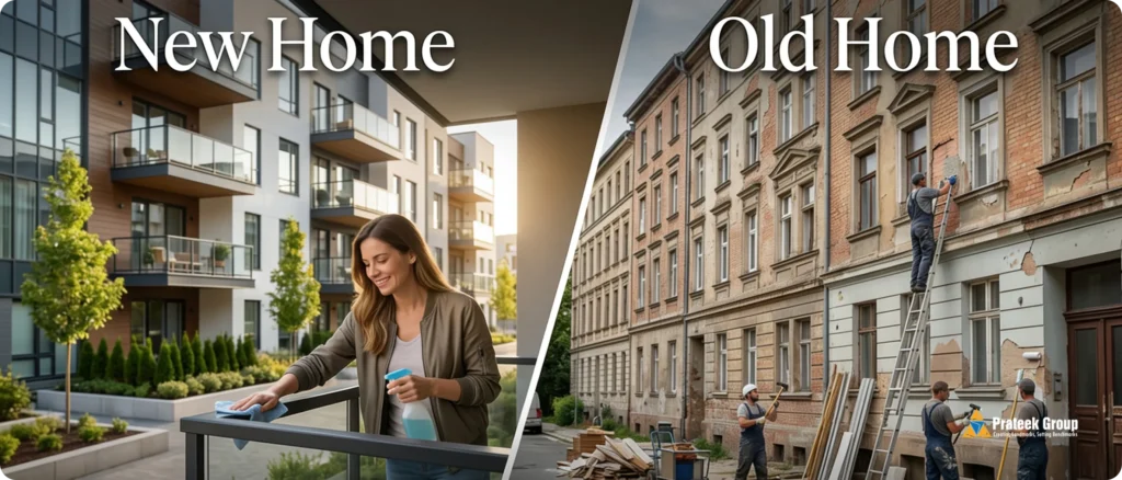 Maintenance feels different in a new home and an older home