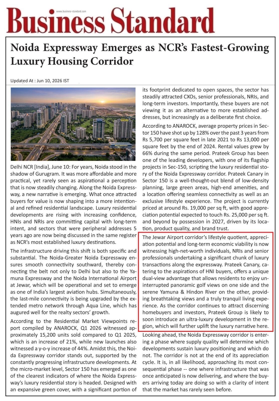 Noida Expressway Emerges as NCR’s Fastest-Growing Luxury Housing Corridor