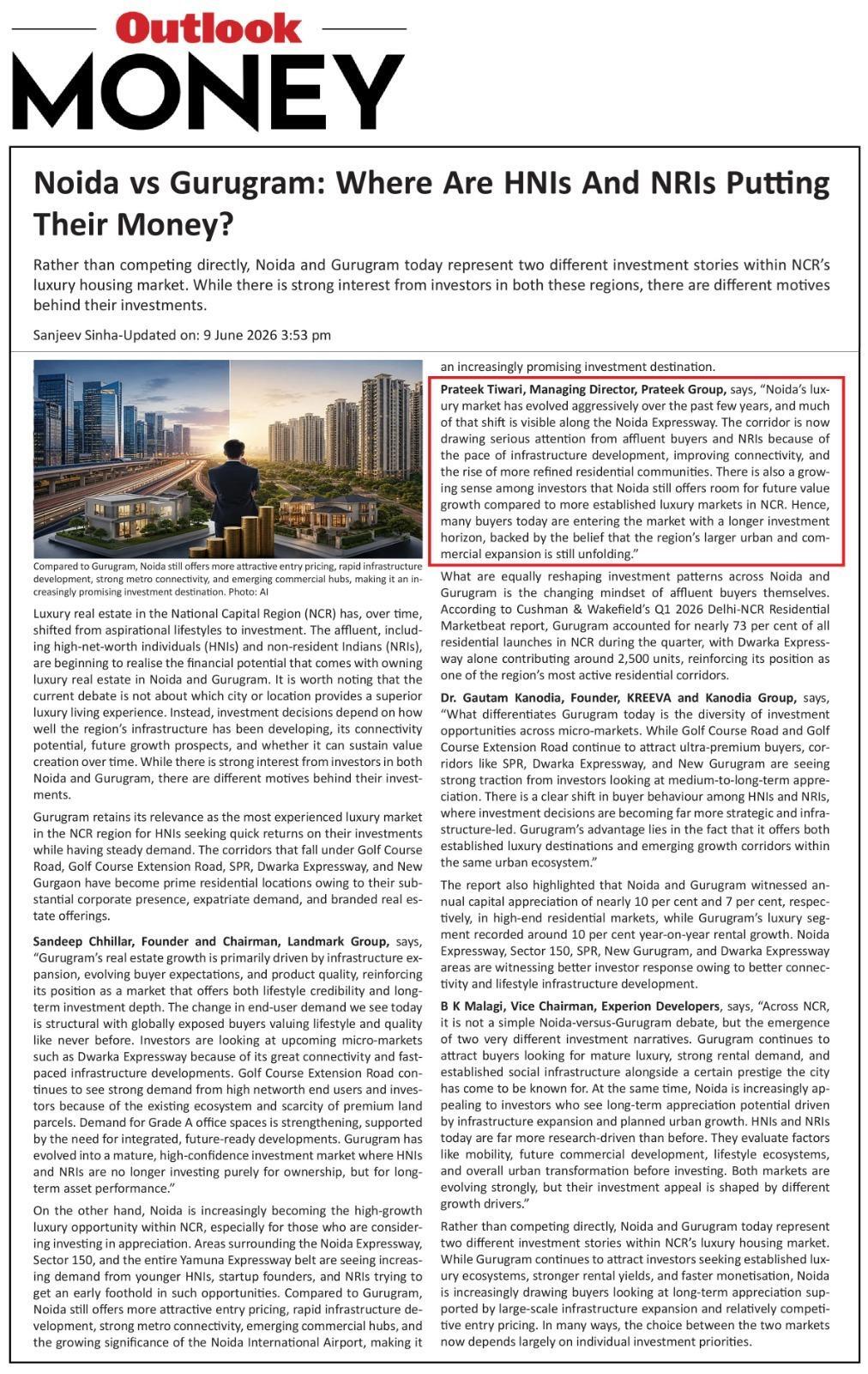 Noida vs Gurugram: Where Are HNIs And NRIs Putting Their Money?