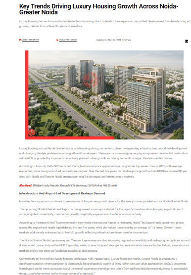Key Trends Driving Luxury Housing Growth Across Noida-Greater Noida