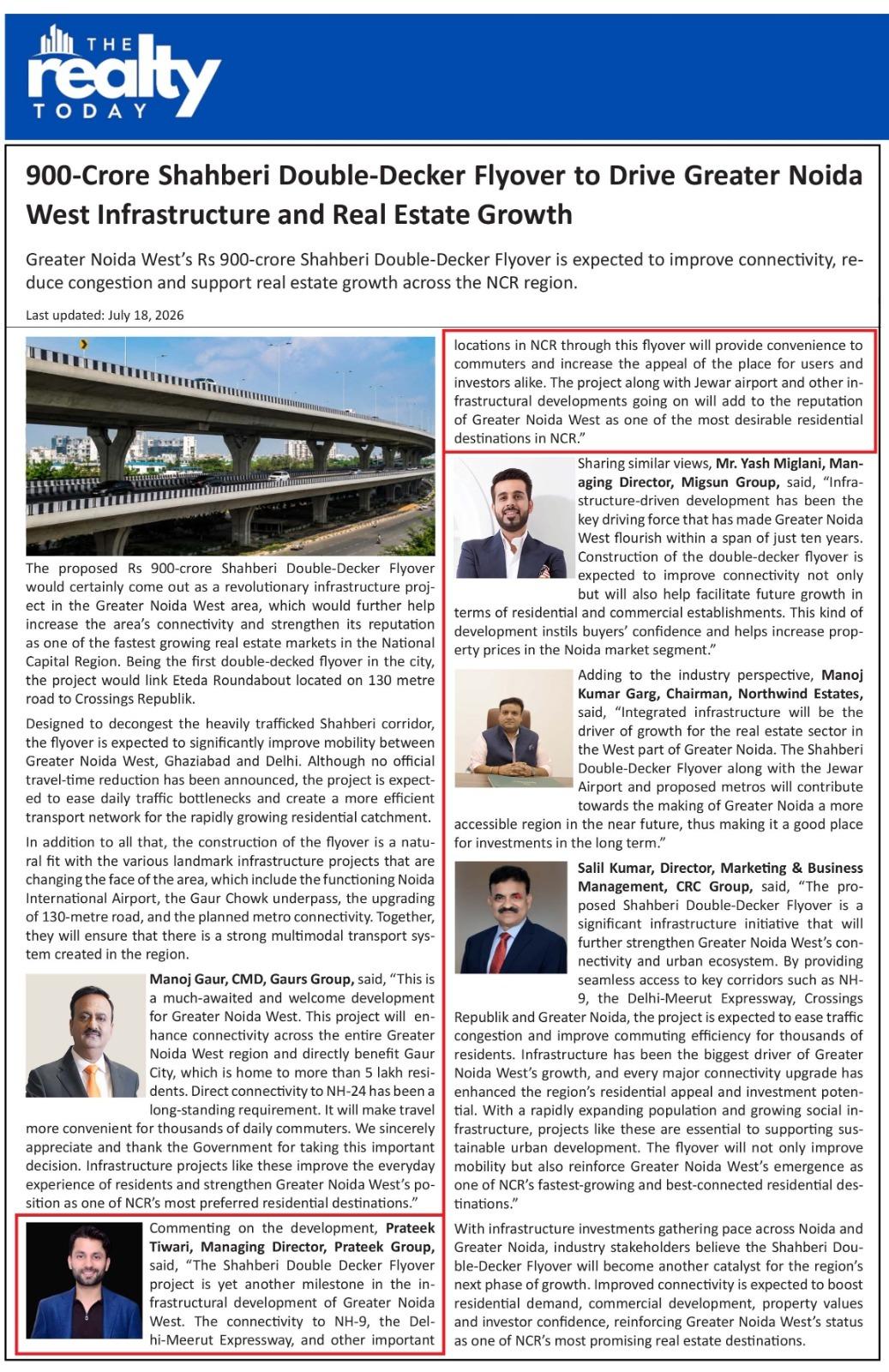 900-Crore Shahberi Double-Decker Flyover to Drive Greater Noida West Infrastructure and Real Estate Growth