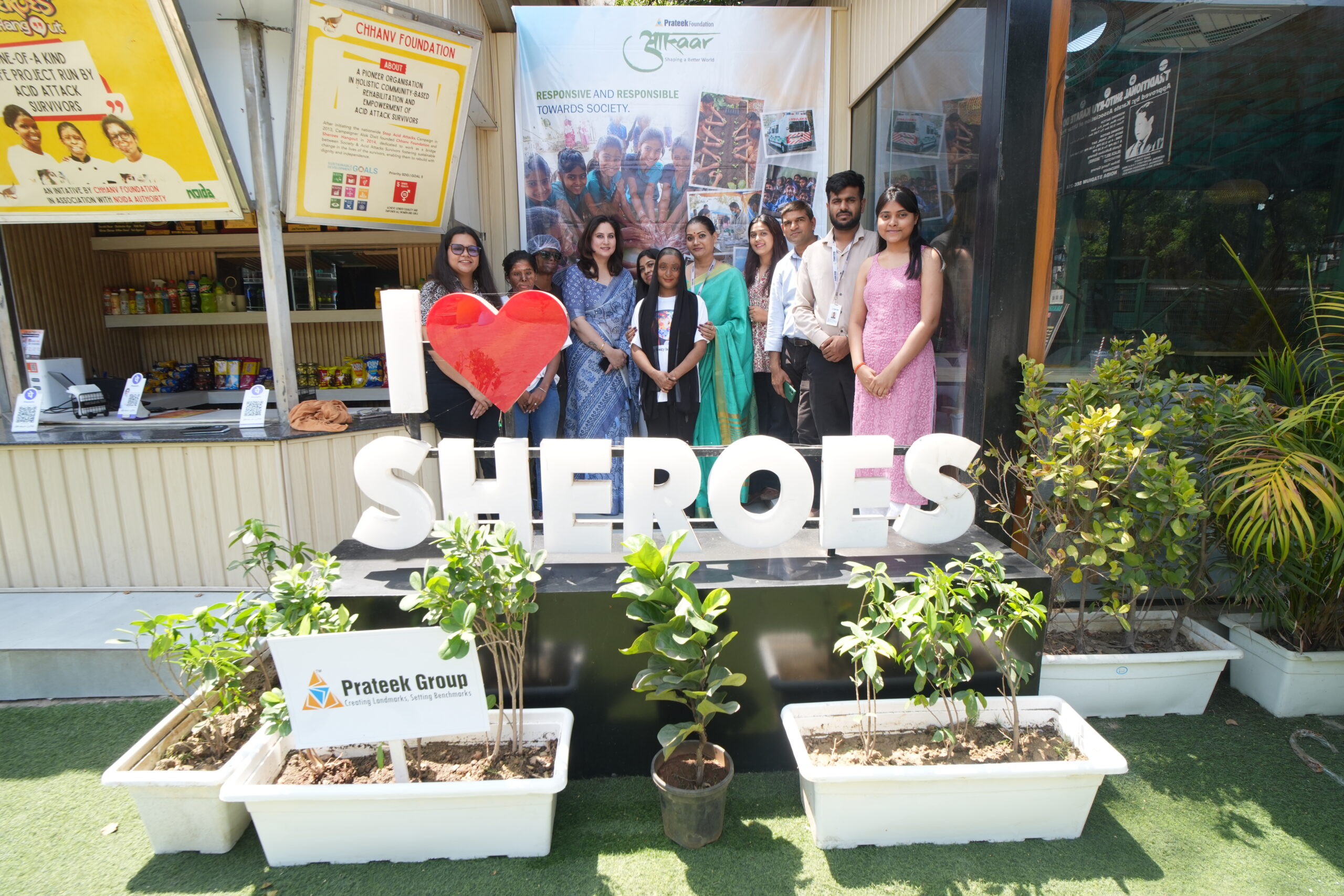 Prateek Group Joins Hands with Sheroes Café on World Earth Day
