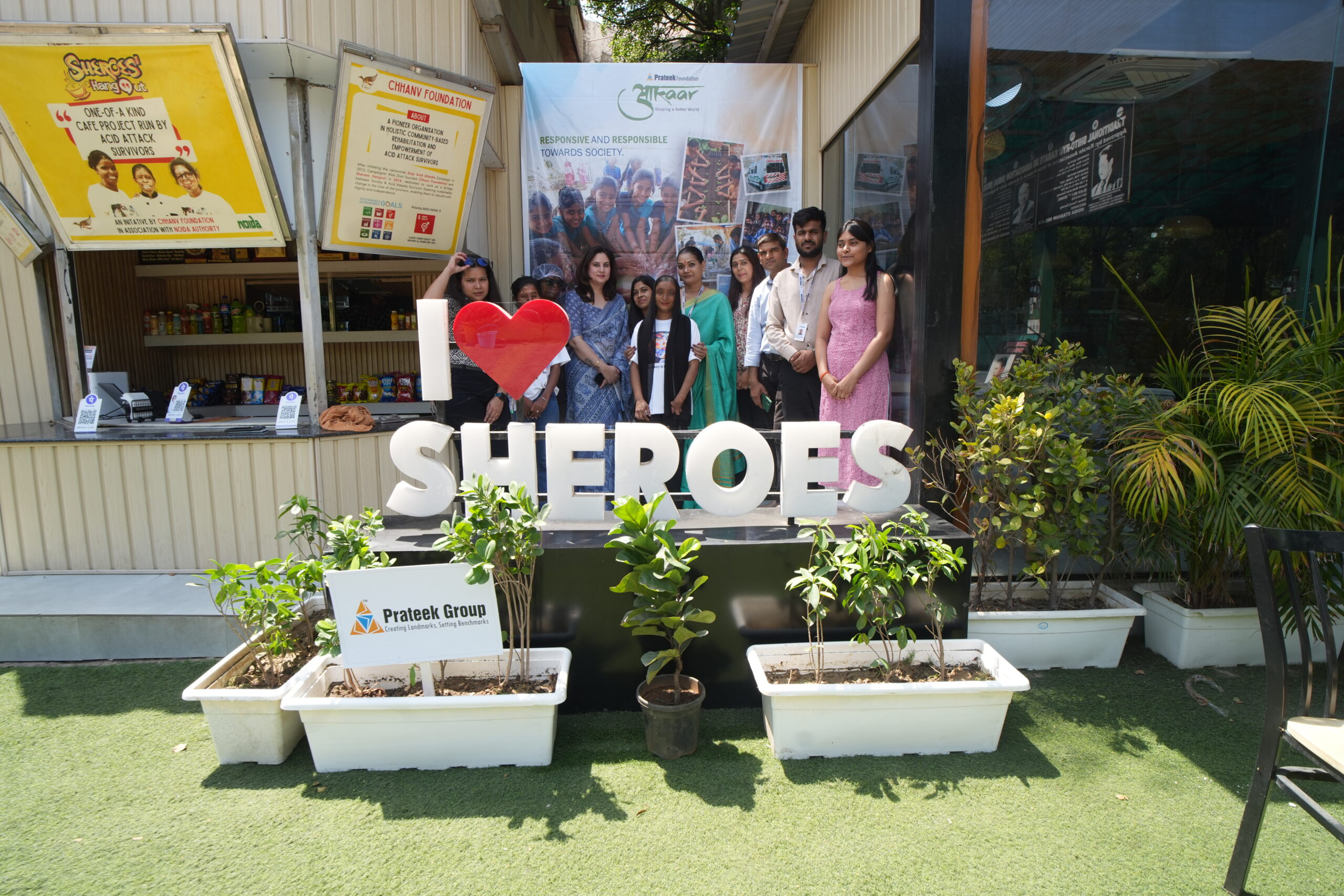 Prateek Group Joins Hands with Sheroes Café on World Earth Day