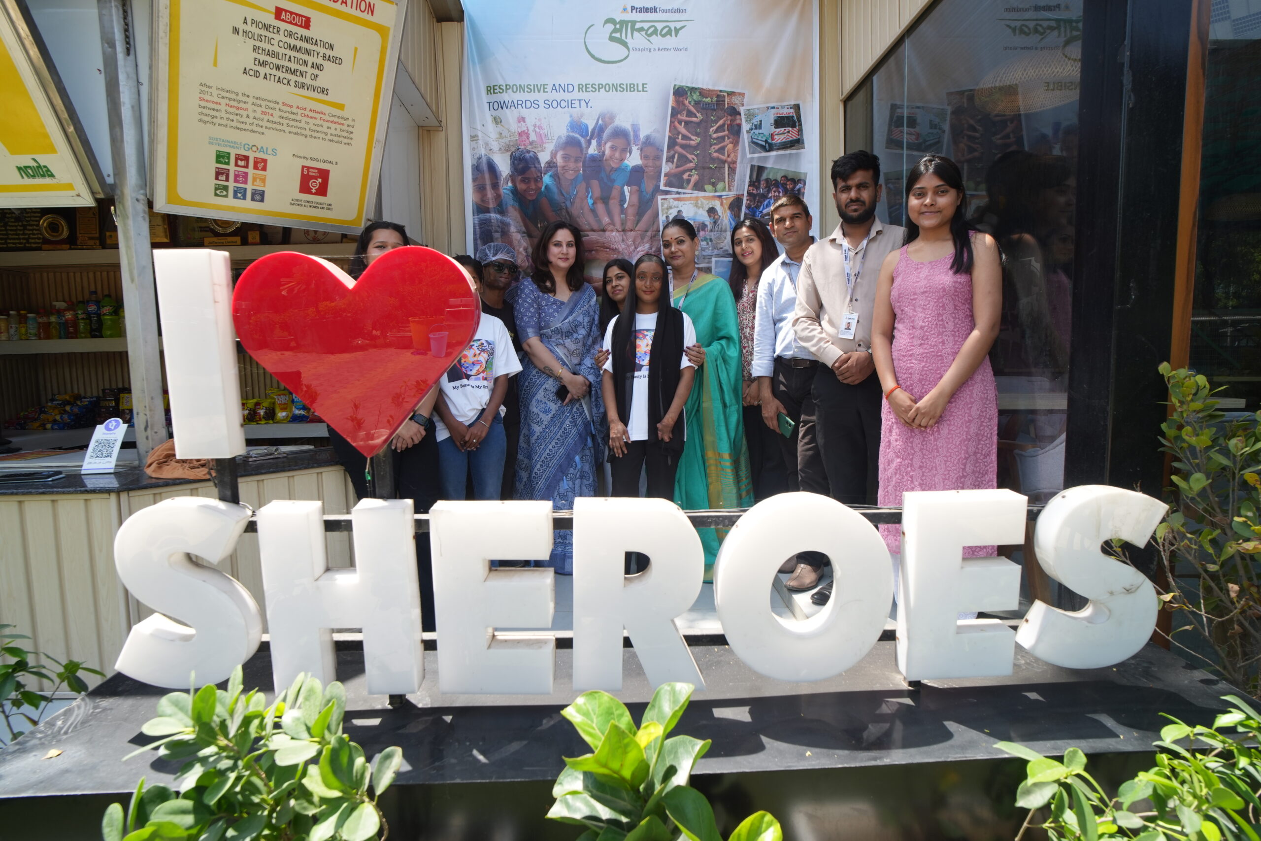 Prateek Group Joins Hands with Sheroes Café on World Earth Day