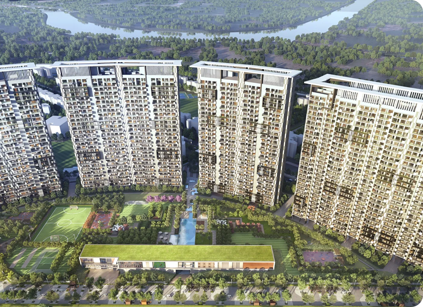 Explore Ready 3 BHK Homes in Noida by Prateek Group for Easier Family Living