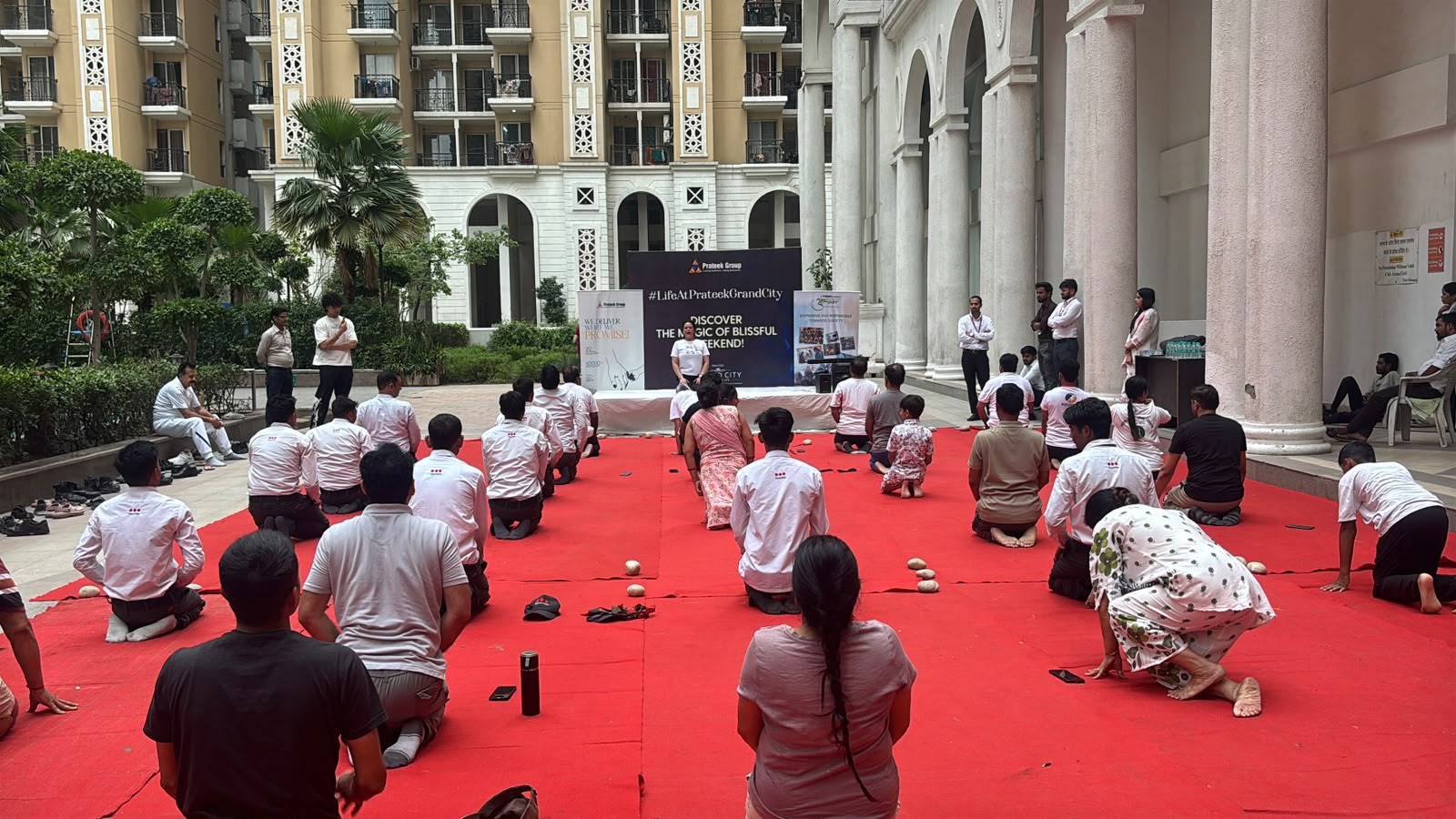 Prateek Grand City Celebrates International Yoga Day with Community Wellness Session