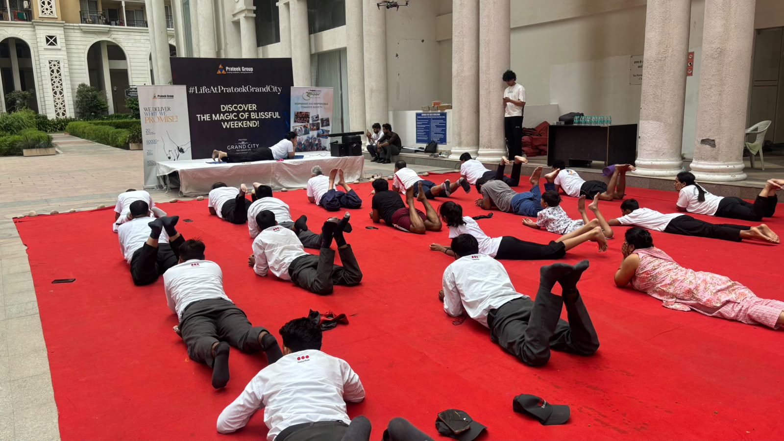 Prateek Grand City Celebrates International Yoga Day with Community Wellness Session