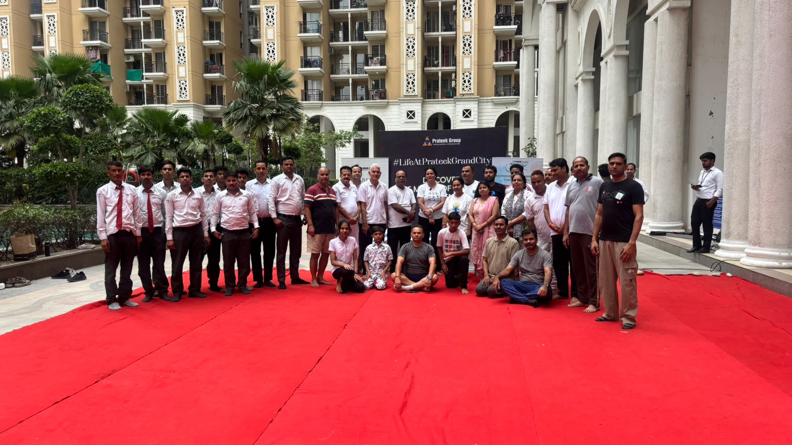 Prateek Grand City Celebrates International Yoga Day with Community Wellness Session