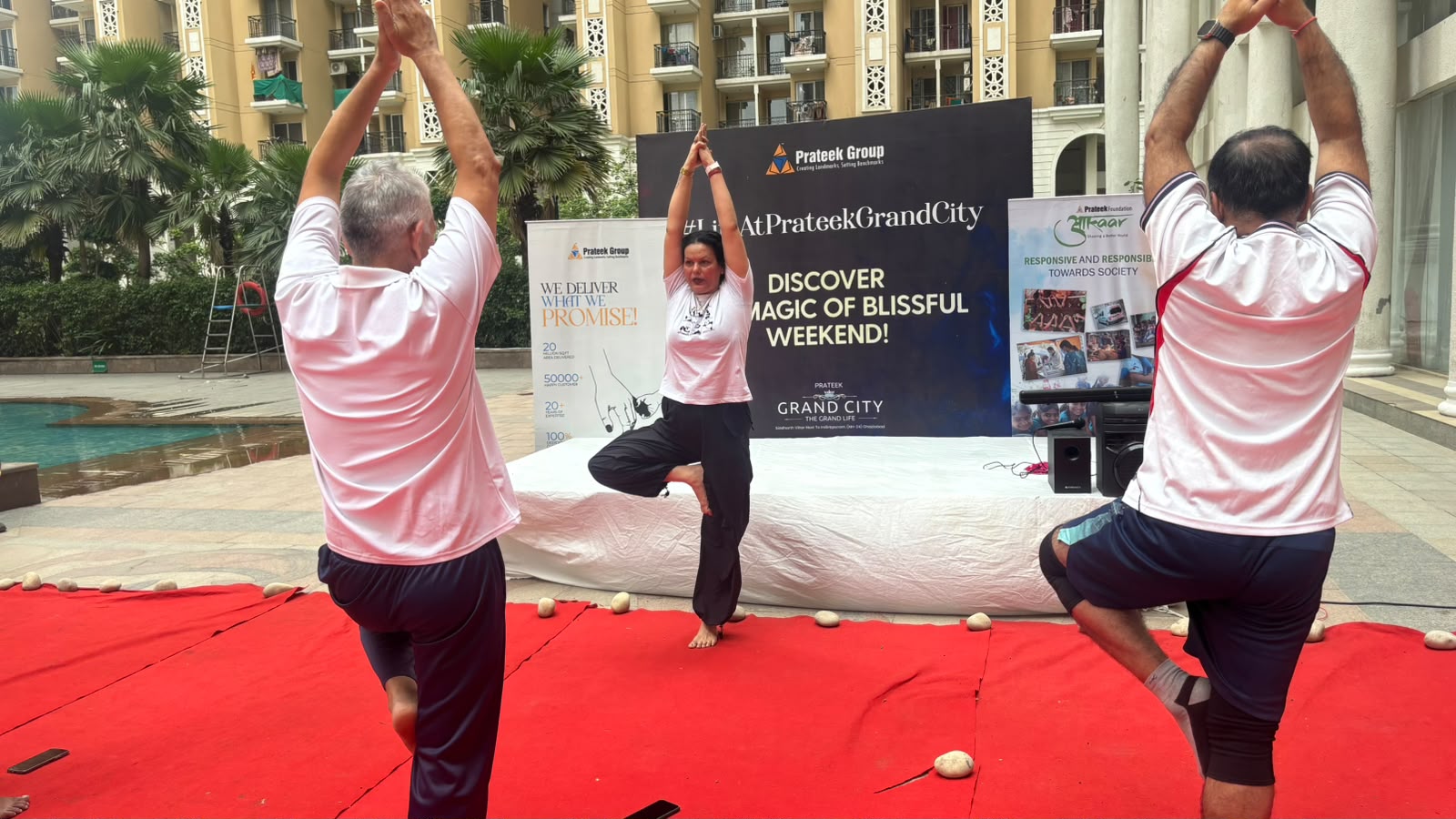 Prateek Grand City Celebrates International Yoga Day with Community Wellness Session