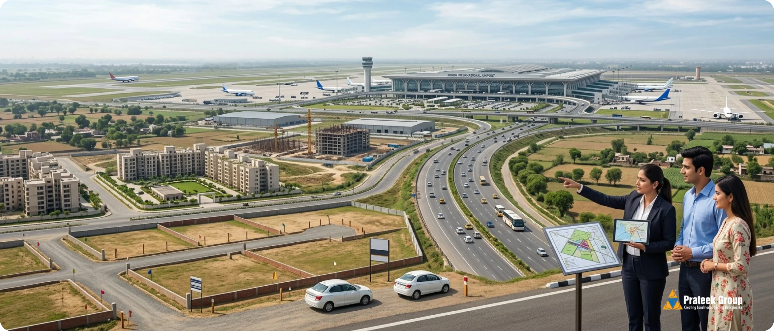 Where is Jewar airport_ Noida International Airport after launch, how to reach it and the plot market around it (1)