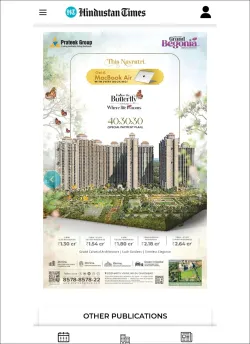 Prateek Grand Begonia in Hindustan Times